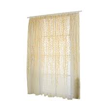 Shop quality curtains & add modern style to any room only at west elm! Momangel Elegant Willow Pattern Sheer Curtain Glass Yarn Tulle Curtain Balcony Windows Voile Curtain Draperies Sheer Panel Drapes For Bedroom Living Room Yellow Buy Online In Botswana At Botswana Desertcart Com Productid 98539305