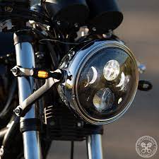 Led Headlight For Triumph Bonneville Thruxton Motodemic Triumph Bonneville Led Headlights Headlights