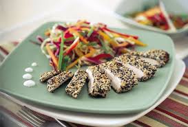 Recipes Sesame Crusted Chicken With Wasabi Cream Sauce Chicken Ca Recipe Crusted Chicken Recipes Best Bbq Recipes
