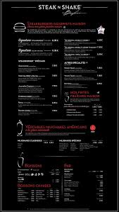 La Carte Des Burgers A Steak N Shake Plan De Campagne Plan De Campagne Steak Shake