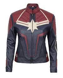 Carol Danvers Captain Marvel Jacket 2019 Marvel Jacket Leather Jackets Women Captain Marvel Costume
