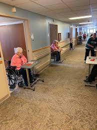 Hall way bingo at this nursing home while social distancing. : r/MadeMeSmile