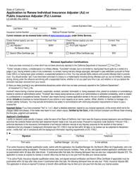 The california department of insurance, established in 1868, is the agency charged with overseeing insurance regulations, enforcing statutes. State Of California Department Of Insurance Application To Insurance Ca Fill Out And Sign Printable Pdf Template Signnow