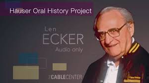 Len Ecker Oral and Video History Collection Interview