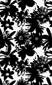 Black And White Floral Pattern Png 