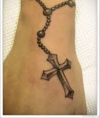 You will commonly see them inked around the neck or on ankles, legs, wrist, and arms. 70 Fabulous Rosary Tattoos On Ankle