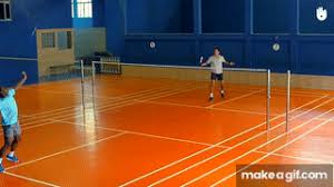 The front allows the shaft to flex and exert the maximum effect of namd. How To Hit A Forehand Overhead Clear Badminton On Make A Gif