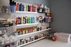 Storage home art studio furniture. Need To Do This Mokopo Studio Tour Art Studio At Home Art Studio Storage Art Studio Organization