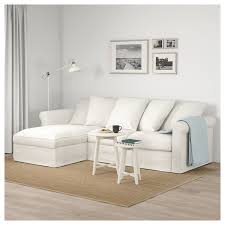 Gronlid Sofa With Chaise Inseros White Ikea Ikea Living Room Couch Design White Couches