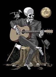 The skeleton print is awesome. Skeleton Guitar Player Digital Art By Nikolay Todorov