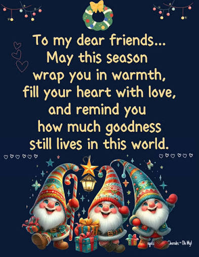 Hope your holiday season is wrapped in joy and tied with love.