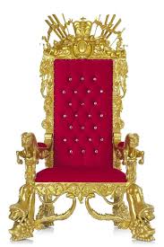 The Neverland Throne Chair Red Gold In 2020 Throne Chair Royal Throne Chair