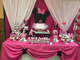 Minnie Mouse Birthday Party Ideas Photo 1 Of 9 Minnie Mouse Birthday Party Minnie Mouse First Birthday Minnie Mouse Party Decorations