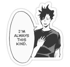 Black And White Manga Stickers Haikyuu Kuroo Quote Sticker Sticker By Sylnae In 2020 Anime Stickers Quote Stickers Cute Stickers