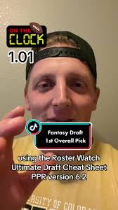 Drafting the SICKEST roster in Fantasy Football from the 1.01! Using the  RosterWatch.com Ultimate Draft Cheat Sheet #fantasyfootball  #fantasyfootballadvice2023 #fantasyfootballplayoffs ...