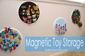 Yes, clear pockets… that have magnets on the back. Tutorial Magnetic Toy Storage With Pizza Pans Dollar Store Crafts