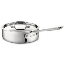 All Clad All Clad D3 Stainless Steel Saute Pan With Lid Wayfair In 2020 Saute Pan Stainless Steel Oven All Clad