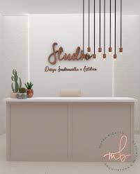 Recepcao Studio Micropgimentacao Nail Salon Design Sala De Beleza Decoracao Salao De Beleza