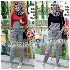 Check spelling or type a new query. Jual Setelan Wanita Baju Muslim Blouse Lengan Panjang Set Celana Pakaian Kerja Santai Abg Piyama Jumpsuit Jp Casual Sporty Model Terbaru Lucu Cantik Di Lapak Toko Areza Bukalapak