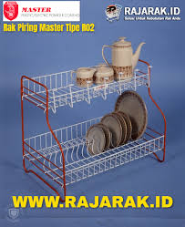 Rak piring ini cocok diletakkan di wastafel dimana terdapat laci kecil yang berfungsi untuk menampung air dari piring yang baru cuci. Rak Piring Master Tipe R02