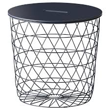 Ikea Kvistbro Opbergtafel Donkerblauw In De Mand Is Plaats Voor Alles Van Plaids En Kussens Tot Kranten En Garen Maar Je Kan In 2020 Donkerblauw Salontafel Ikea