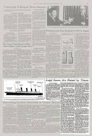 The last 10 minutes where they actually raise the titanic is the only part of this film worth watching. Legal Issues Are Raised By Titanic The New York Times