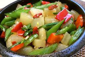 Simple To Cook This Yacon Stir Fry Can Perk Up Your Weekday Or Festive Dinners With Red And Green Accents From Stir Fry Stuffed Peppers Stuffed Bell Peppers