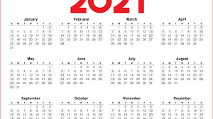 Di jawa timur, sebagaimana disebutkan dalam kalender, tahun ajaran baru 2020/2021 akan dimulai pada 13 juli 2020. 2021 Calendar Template Pdf Word Excel Free Download