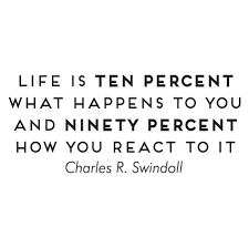 Life Is How You React Wall Quotes Decal Wallquotes Com