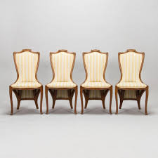 Edward Colonna, Four side chairs for Samuel Bing, Paris c. 1900.