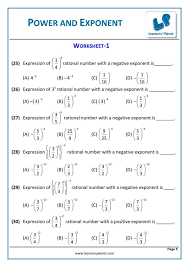 Options include negative and zero exponents, and using fractions, decimals, or negative numbers as bases. 6th Grade Homeschool Worksheets Powers And Exponents Worksheets Grade 7 Zero Times Tables Worksheets Free Seasons Worksheets 2nd Math Word Problems Big Ideas Math Workbook Operations With Decimals Review Worksheet Answers Operations