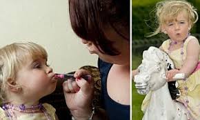 As pretty as a princess: Youngest ever beauty pageant contestant gets ready  to make her entrance