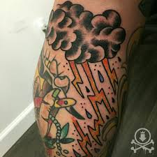 Fun Storm Cloud Filler Tattoo By Brendan Poblocki 12ozstudios Team12oz Tattoo Tattoos Tattooed American Traditional Traditional Tattoo Tattoos For Guys