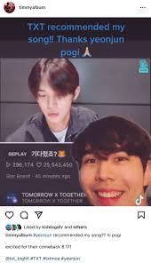 Yeonjun of K-pop group TXT recommends Timmy Albert's “FEELINGS”