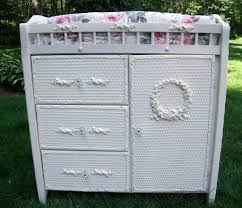 1960s Wicker Changing Table Completely Restored Baby Changing Tables Vintage Baby Changing Table