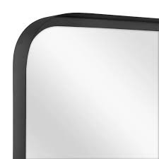 24 X 36 Rectangular Decorative Mirror With Rounded Corners Black Threshold Designed With Studio Mcgee Mirror Decor Round Corner Mirror