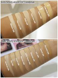 Huda Beauty Foundation Comparison Chart Www