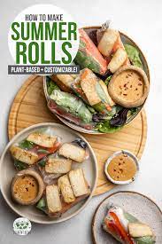 Vegan Summer Rolls With Braised Tofu From My Bowl Recipe Vegan Recipes Healthy Summer Rolls Recipe Summer Rolls