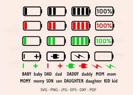 Download Matching Family Low Battery Graphic By Redcreations Creative Fabrica