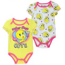 Looney Tunes Cuter Than Cute Tweety Bird Yellow 2 Piece Set