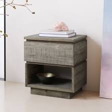 Maybe you would like to learn more about one of these? Emmerson Modern Reclaimed Wood Nightstand Stone Gray