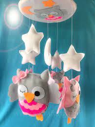 Owl Cot Mobile Cot Mobile Baby Girl Room Decor Owl Design
