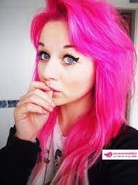 Pembe Sac Rengi Ve Pembe Sac Rengi Modelleri Pembe Sac Sahne Saci Parlak Saclar