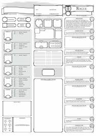 Rogue Character Sheet Character Sheet Dnd Character Sheet Rpg Character Sheet