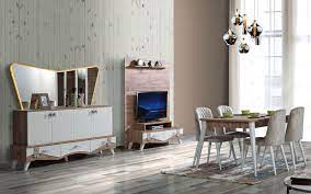 Prestij lüks klasik yemek odası takımı. Kucuk Salonda Yemek Masasi Nereye Konmali Dekordiyon Dekor Ev Icin Mobilya