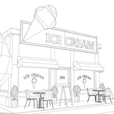 Coloring Rocks Ice Cream Shop Colorful Drawings Coloring Pages