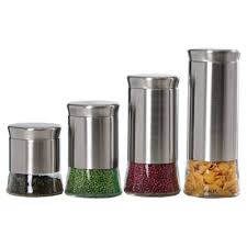The lids are really snug and the. Old Dutch International Hammered Stainless Steel 4 Piece Canister Set Bed Bath Beyond