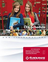Find 23 questions and answers about working at clackamas community college. Schedule Of Classes Clackamas Community College