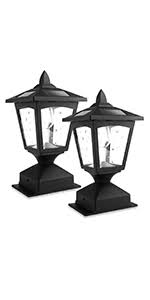 Entdecken sie hier die umfassende auswahl hochwertiger solarleuchten für den außenbereich. Solar Post Lights Outdoor Solar Lamp Post Cap Lights For Wood Fence Posts Pathway Deck Pack Of 2 Amazon Com