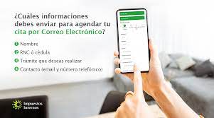 Y novedades en nuestras redes sociales: Impuestos Internos On Twitter Para Brindarte Un Mejor Servicio Remitenos Las Siguientes Informaciones Cuando Agendes Una Cita En Tu Administracion Local Via Correo Electronico Nombre Rnc O Cedula Tramite Que Deseas Realizar